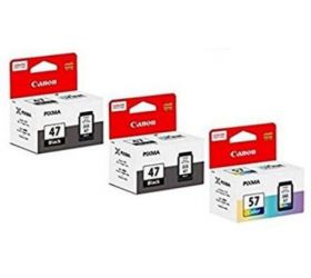 Canon 47Twin/57 47 Twin & 57 [Set of 3] Tri-Color Ink Cartridge image